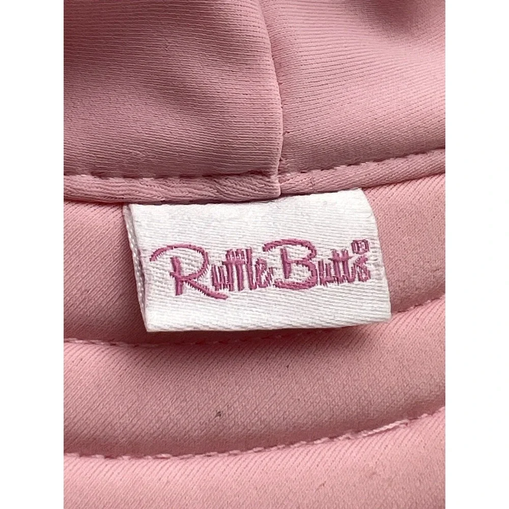 RuffleButts Pink Wide Brim Sun Hat UPF 50+ Toddler 12M-2T Beach Swim